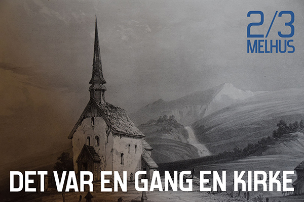 Gammelt maleri av Melhus kirke