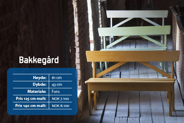 Foto av benken «Bakkegård»